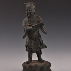 清铜八仙曹国舅造像