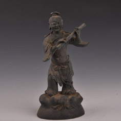 清铜八仙之一韩湘子造像